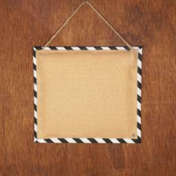 Dream Big Sign - Inspirational Sign Wall Hanging Black & White Wall Decor Striped Art Cubicle Office Dorm - thumbnail 2