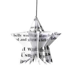 star Christmas Tree Ornament Made Of Vintage Paper By Renna Deluxe - thumbnail 2