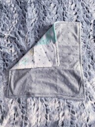 Elephant Baby Lovey, Grey Minky Animal Theme, Shower Gift, Gender Neutral, Security Blanket, Elephant - thumbnail 2