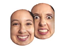 Two-Faced Face Cushion - thumbnail 1