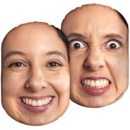 Two-Faced Face Cushion - thumbnail 2