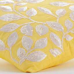 "Sofa Throw Pillow Large Yellow Luxury 24""x24""/26""x26" - thumbnail 2