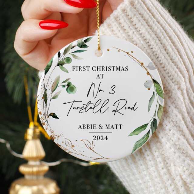 Personalized First Home Ornament New Keepsake, Christmas 2024 - image 1