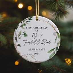 Personalized First Home Ornament New Keepsake, Christmas 2024 - thumbnail 4