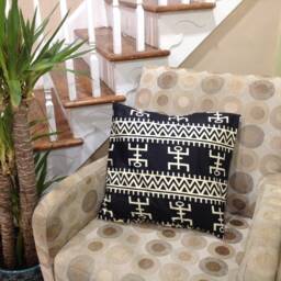 African Wax Print Pillow Cover Ankara Throw Pillow, Vintage Home Decor - Set Of 2 - thumbnail 3