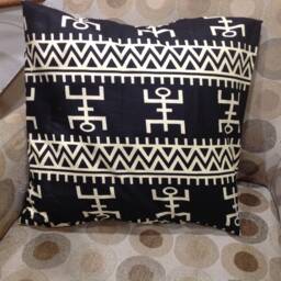 African Wax Print Pillow Cover Ankara Throw Pillow, Vintage Home Decor - Set Of 2 - thumbnail 4
