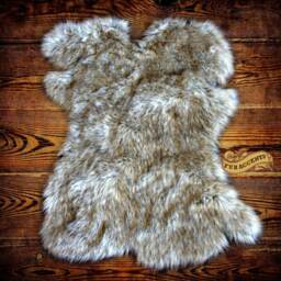 Plush Faux Fur Area Rug - Shaggy Sheepskin Pelt Design - thumbnail 2