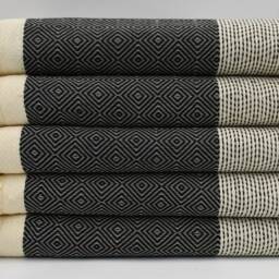 "Black Blanket, Throw Towel, 79""x95" - thumbnail 3