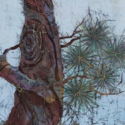 Textile Wall Hanging.textile Interior Hanging.modern Nature Textile.forest Tapestry.bonsai Tree Hanging.autumn - thumbnail 3