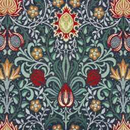 Draught Excluder 50-135cm William Morris Persian Tapestry Handmade Wind Draft Stopper Floral Leaves Leaf Victorian - thumbnail 2