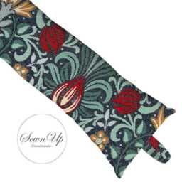 Draught Excluder 50-135cm William Morris Persian Tapestry Handmade Wind Draft Stopper Floral Leaves Leaf Victorian - thumbnail 1
