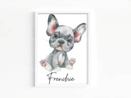 Personalised French Bulldog Print Custom Dog Wall Art - thumbnail 1