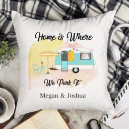Personalised Caravan Cushion Pillow - Unique Gift Ideas & Presents For Brother Sister Mum Dad Son Daughter Friend - thumbnail 2
