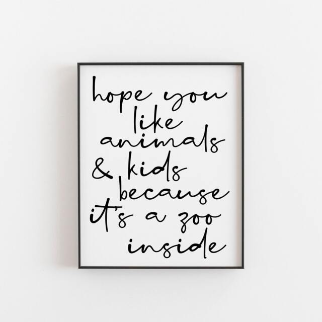 Family Welcome Home Print - Celebrate Love, Laughter, & Joyful Moments - Wall Art For Pet Kid Lovers Modern Family-Friendly Decor