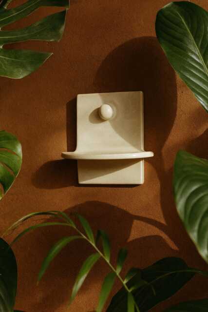 Handmade Ceramic Key Holder With Shelf Home Decor Organizer - image 1