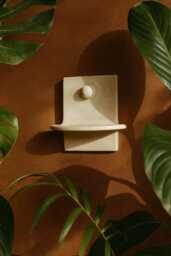 Handmade Ceramic Key Holder With Shelf Home Decor Organizer