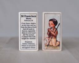 st Francisco Of Fatima Patron Saint Block // Seer, Shepherd Boy Catholic Toys By Almondrod