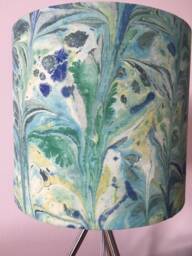 Handmade Marble 20cm Drum Lampshade - thumbnail 1
