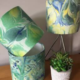 Handmade Marble 20cm Drum Lampshade - thumbnail 2