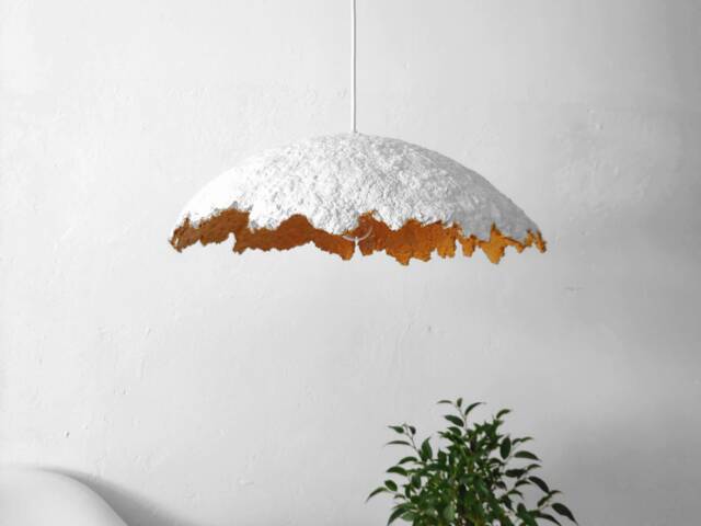 Paper Lamp Shade - Modern Pendant Lighting Lampshade Ceiling Mache Light Loft Lampadario - image 1