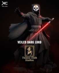 Veiled Dark Lord - Void Mythic Horror Sci-Fi Darth Nihilus Resin Figure 16K - thumbnail 1