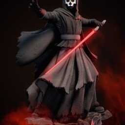 Veiled Dark Lord - Void Mythic Horror Sci-Fi Darth Nihilus Resin Figure 16K - thumbnail 3