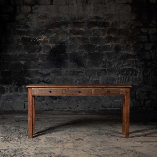 Vintage Reclaimed Wood Console Table Rustic Farmhouse Entryway Table - image 1