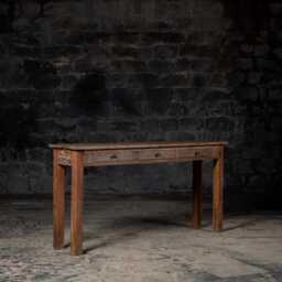 Vintage Reclaimed Wood Console Table Rustic Farmhouse Entryway Table - thumbnail 2
