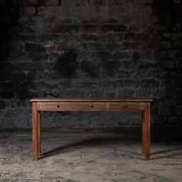 Vintage Reclaimed Wood Console Table Rustic Farmhouse Entryway Table - thumbnail 1