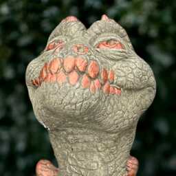 Unique Dragon Figurine Cement Sculpture Outdoor Animal Decoration Handmade Art Wildlife Ornament Halloween Statue Yard - thumbnail 3