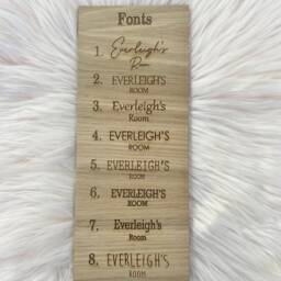 Wall Sign, Bedroom Wall Door Name, Kids Room, Girls Botanical, Floral Personalised Name - thumbnail 3