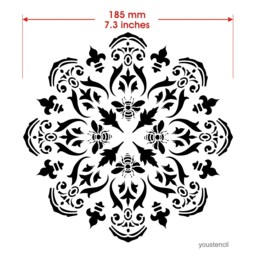 Mandala Stencil For Walls, Art & Furniture. St38