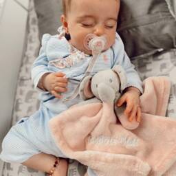 Personalised Comforter Baby Gift Soft Toy Comfort Blanket Security Cute Newborn Keepsake Name Boy Girl Present 2025 - thumbnail 3