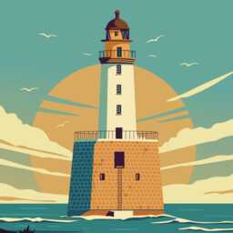 Peterhead Print - Rattray Head Travel Poster Scotland - thumbnail 3