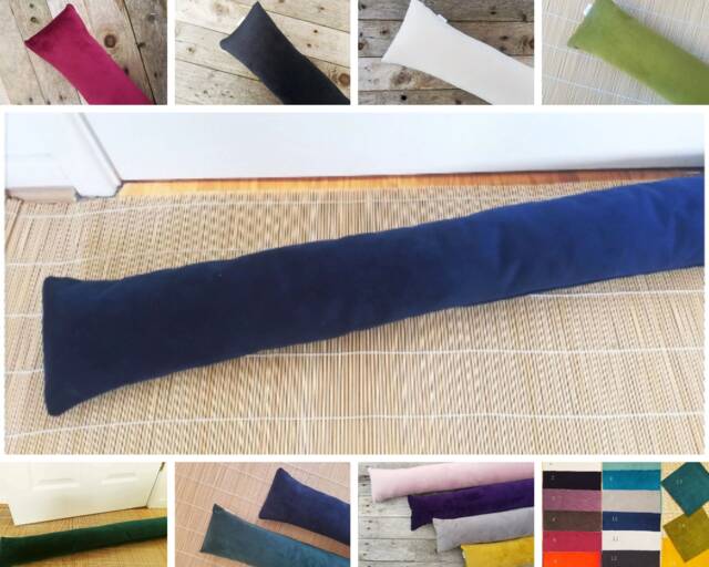 Luxury Velvet Draft Excluder Fire Resistant Home Decor, Eco Friendly - image 1