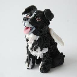 Custom Dog Figurine Handmade Polymer Clay Pet Portrait Ornament - thumbnail 4