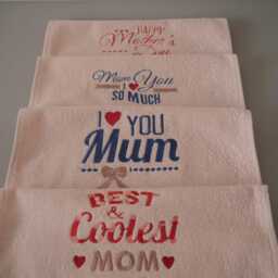 Terry Bath Towels With Mother's Day Embroidery - thumbnail 2