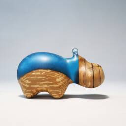 Duo Hippopotamus Sculpture - 4 - thumbnail 3