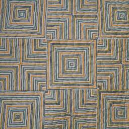 "Modern Illusion Throw Quilt Handmade Cotton Square Design - 52"" X 52" - thumbnail 2
