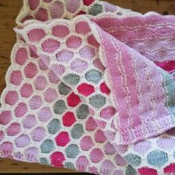 Cozy Hand-Knitted Merino Baby Blanket - thumbnail 2