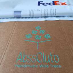 Citrine Wire Tree, 13Th Anniversary Gift, Gift For Parents - thumbnail 4