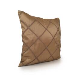Gold Tan Pillow, Throw Pillow Cover, Decorative Cushion Covers, Trendy Accent Silk Home Decor, Pattern - thumbnail 2