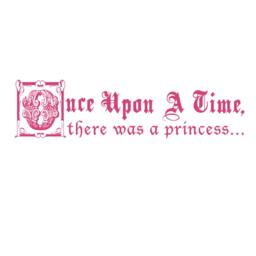 Once Upon A Time Princess Wall Decal - Kids Room Vinyl Art - thumbnail 2