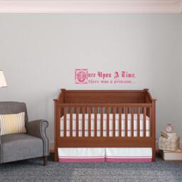 Once Upon A Time Princess Wall Decal - Kids Room Vinyl Art