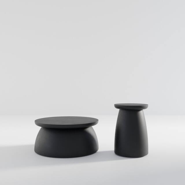 Wabi Sabi Coffee Table Set Japandi Modern Home Decor - image 1