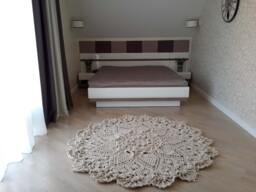 Crochet Cotton Rug Round Area Rug, French Country Decor - 75 Inch - thumbnail 1