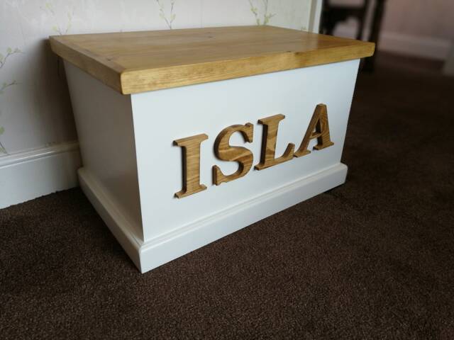 Personalised Toy Box Handmade With Soft Close Lid - image 1