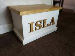 Personalised Toy Box Handmade With Soft Close Lid - thumbnail 1
