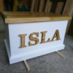 Personalised Toy Box Handmade With Soft Close Lid - thumbnail 4
