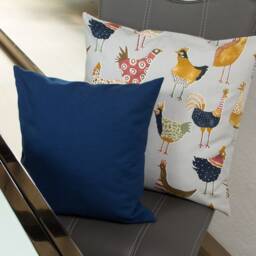 Cushion Cover With Funny Chickens - thumbnail 3